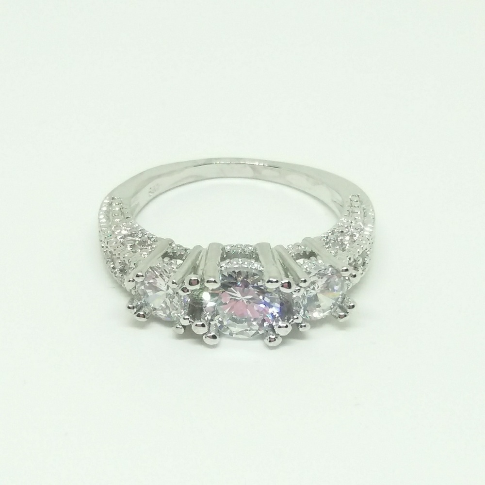 Sterling Silver CZ Promise Ring